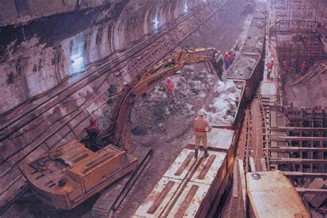 The Chunnel under construction