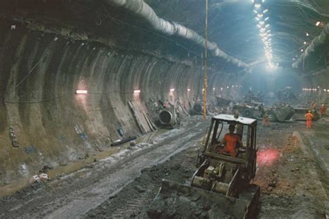 Chunnel construction site