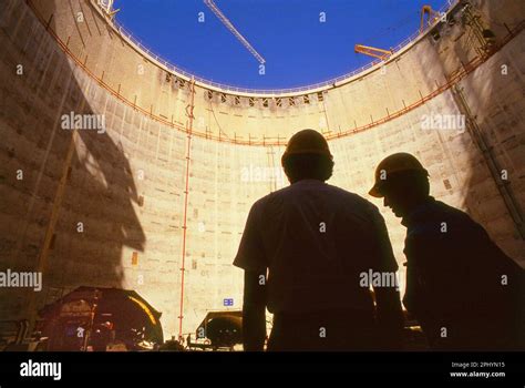 Construction workers on the Chunnel