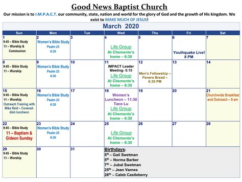 Practical Tips for Using the Church Calendar