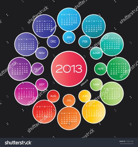 Circle Calendar Design