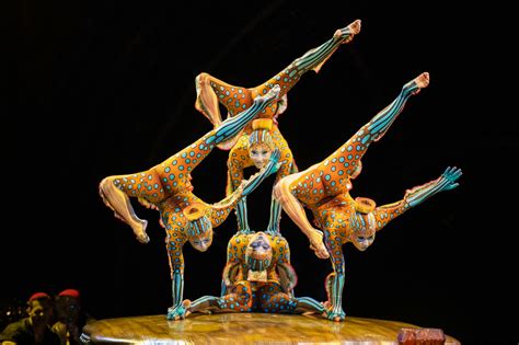 A Cirque du Soleil show, featuring a variety of performers