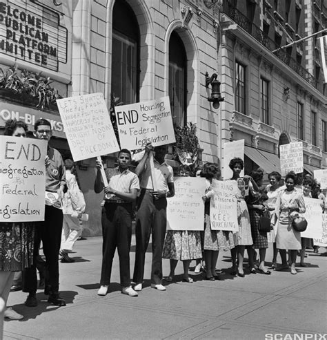 A photo of a civil rights protest in the 1960s