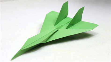 A classic jet fighter paper plane design