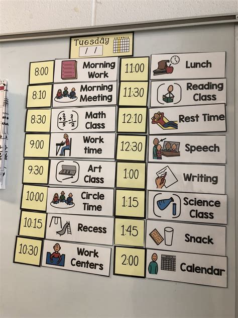 Classroom schedule