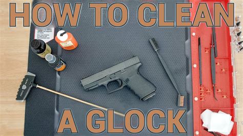 Cleaning a Glock pistol