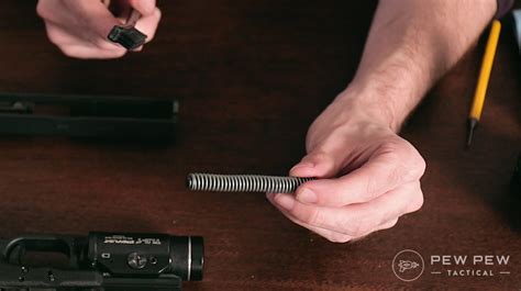 Cleaning the Glock recoil spring assembly