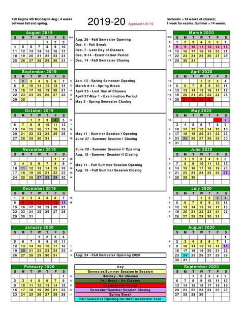 Cleveland State University Spring Calendar