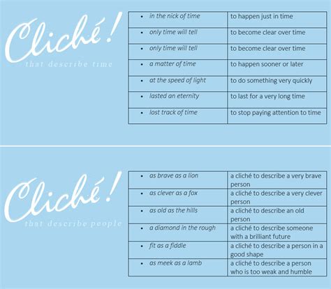 Examples of Cliches in Writing