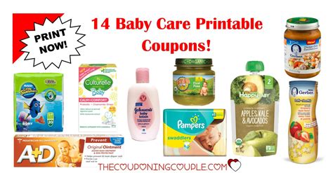 Clip coupons for baby products