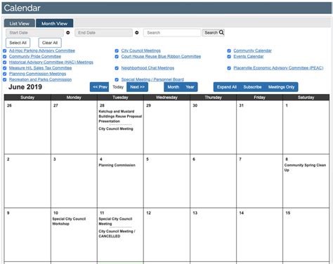 Key Features of the CMS Calendar