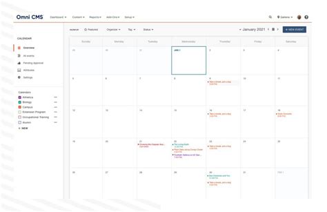 CMS Calendar Management System Tricks