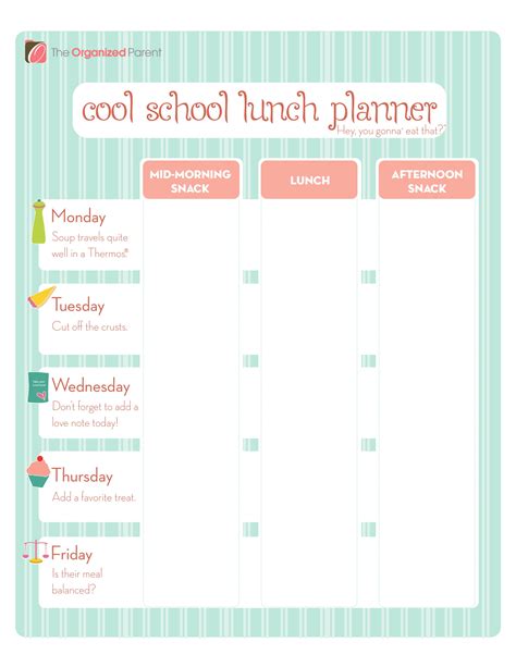 CMS Lunch Calendar Data Analysis