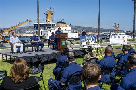 Coast Guard vessel in Los Angeles Harbor