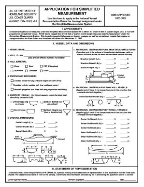 Coast Guard Measurement Procedure