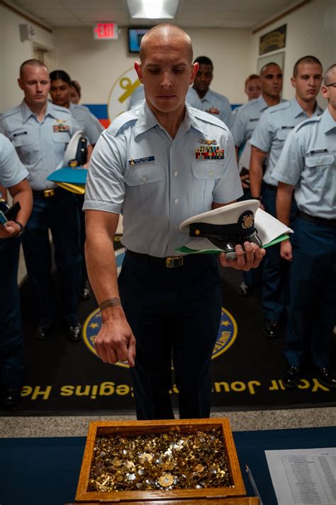 Coast Guard OCS candidates in formation