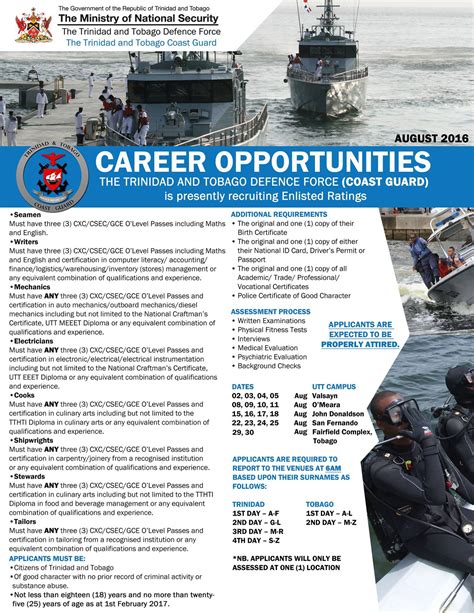 Coast Guard Opportunities