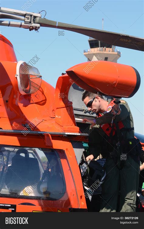 Coast Guard Pilot in Action