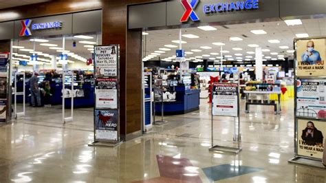 Coast Guard Reserve members shopping at the Base Exchange