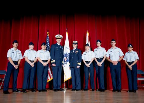 Coast Guard ROTC Students in Uniform