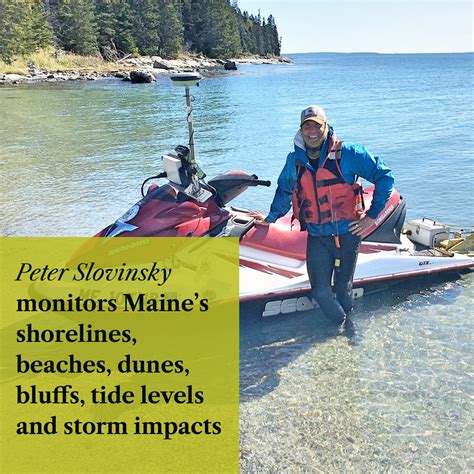 Coastal geologist studying coastal erosion