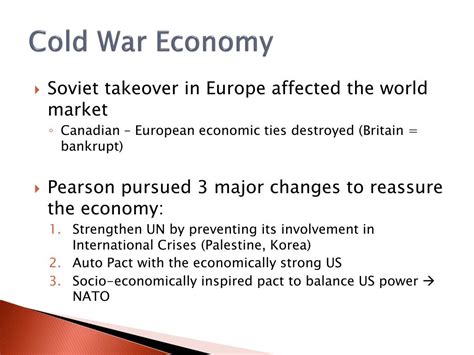 The UK's Economic Contributions during the Cold War