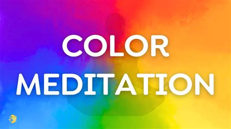 Color meditation can be a powerful tool for relaxation