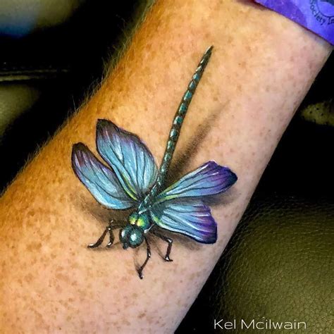 Colorful Dragonfly Tattoos for Inspiration