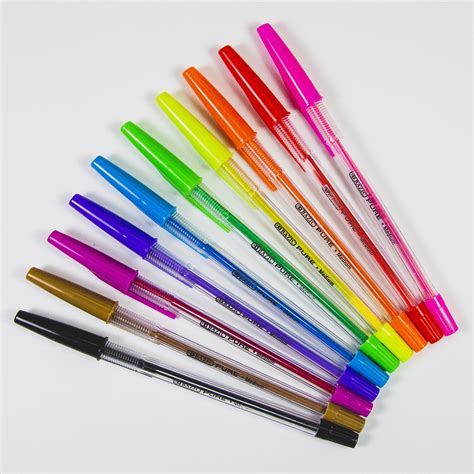 Colorful pens and highlighters for flip calendars