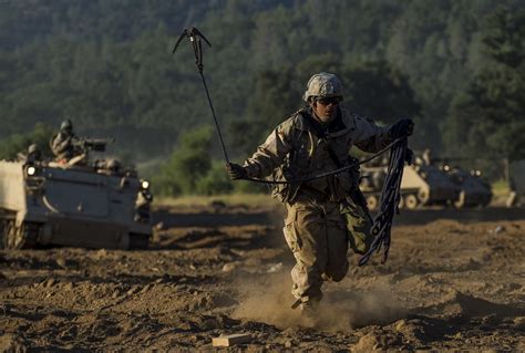 Combat Engineers in training