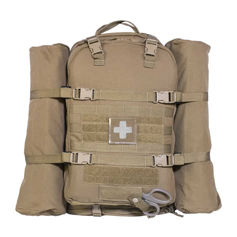 Combat medic medical bag, containing essential medical equipment