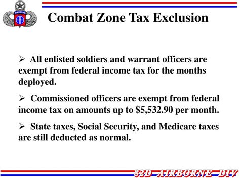 Combat Zone Tax Exclusion