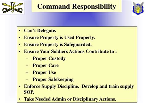 Chain of Command Responsibilities