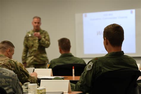 A commander providing training and development opportunities to their team