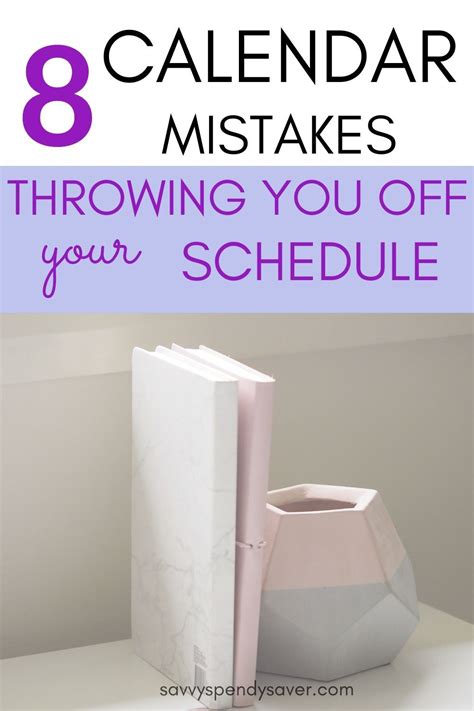 Common Calendar Mistakes