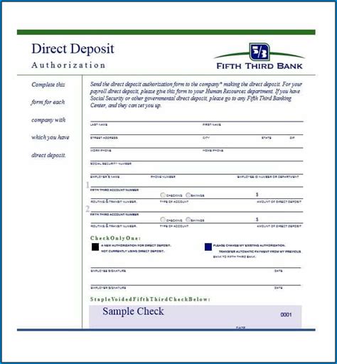 Common Issues with Direct Deposit Example