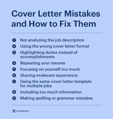 Common Mistakes Fax Cover Letter