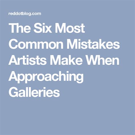 common mistakes gallery