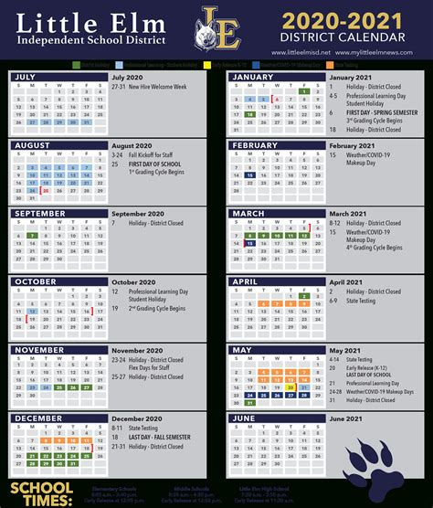 Little Elm Isd Calendar Tips Image 5