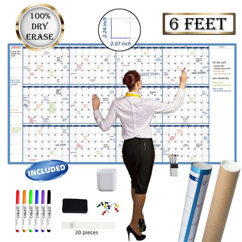 Avoiding Mistakes with Giant Erasable Calendars