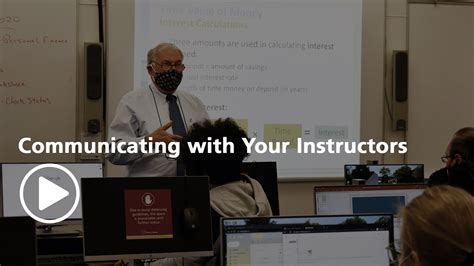 Communicating with Instructors