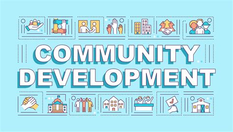 Community development initiatives with a group of people