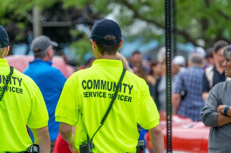 Community Service Officer planning a community event