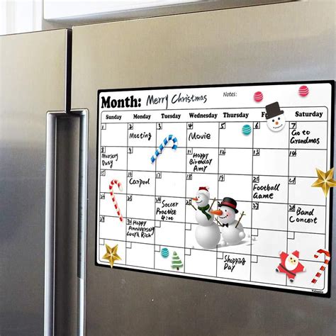 Compact Fridge Calendar Ideas