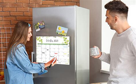 Compact Fridge Calendar Planning