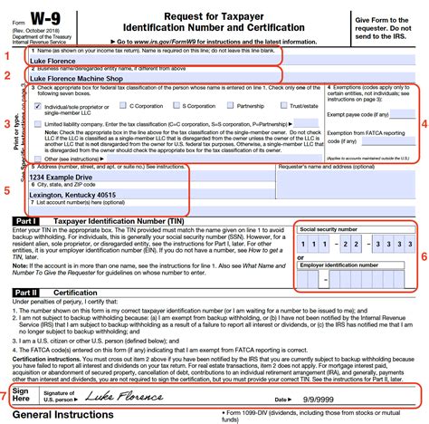 Completing a W9 Form