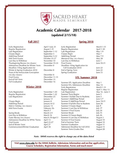 Conclusion and Final Thoughts on Sacred Heart Academic Calendar