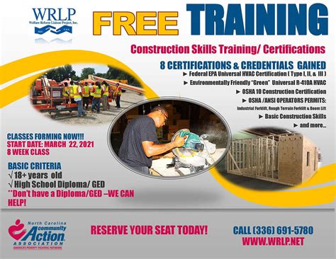 Construction training program in action