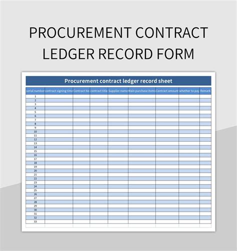 Contract Records