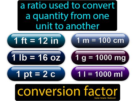 Conversion factor definition